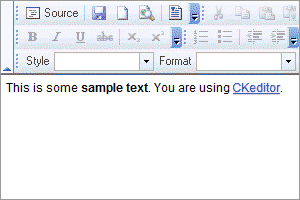 Rich Text (WYSIWYG) Editor through Ckeditor component support